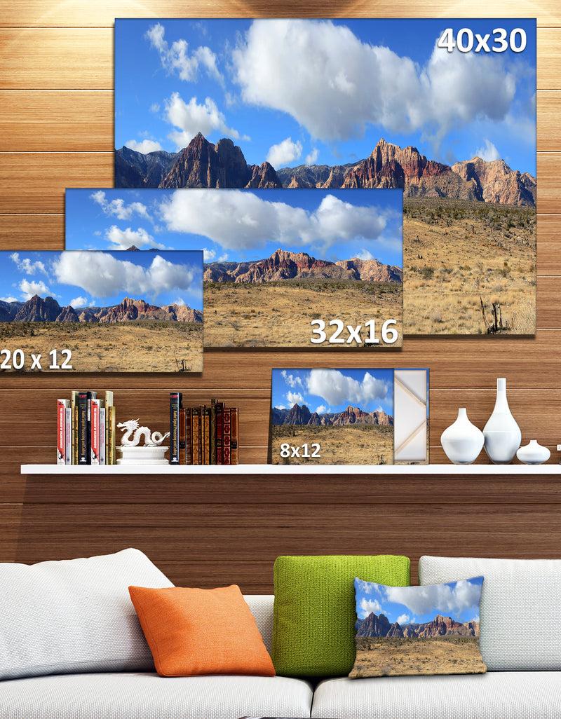 DesignQ Red Rock Canyon Landscape - Landscape Wall Artwork