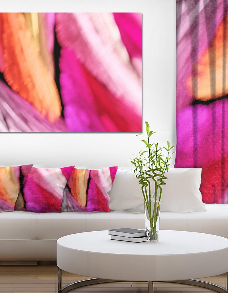 DesignQ Red Vibrant Brushstrokes - Extra Large Abstract Canvas Art Print