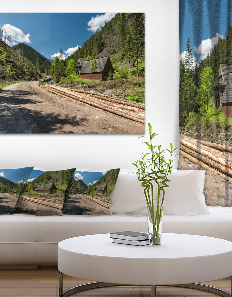DesignQ Road in Chocholowska Valley - Landscape Art Print Canvas