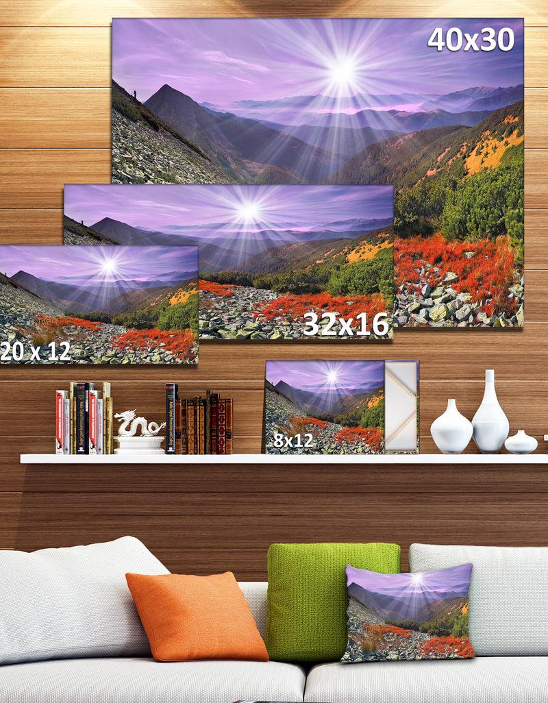 DesignQ Rocky And Colorful Carpathian - Landscape Photo Canvas Art Print