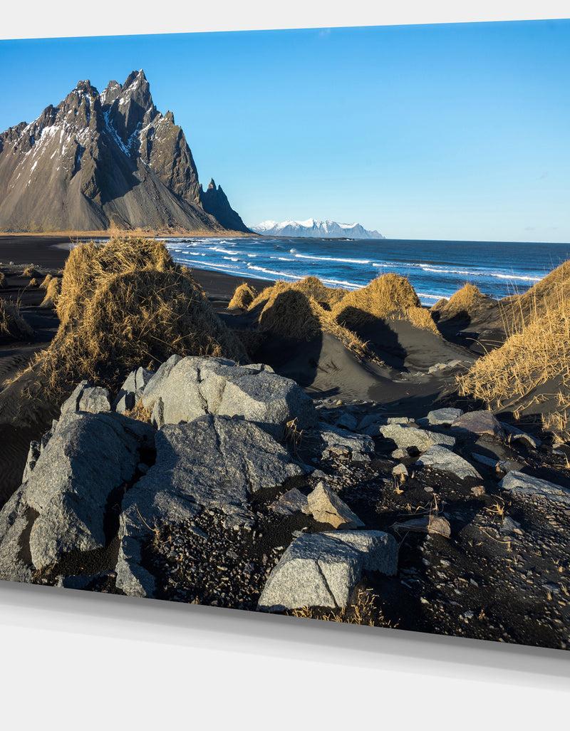 DesignQ Rocky Stokksness Iceland - Landscape Canvas Wall Artwork
