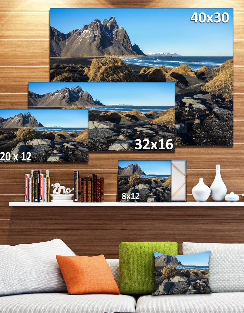 DesignQ Rocky Stokksness Iceland - Landscape Canvas Wall Artwork