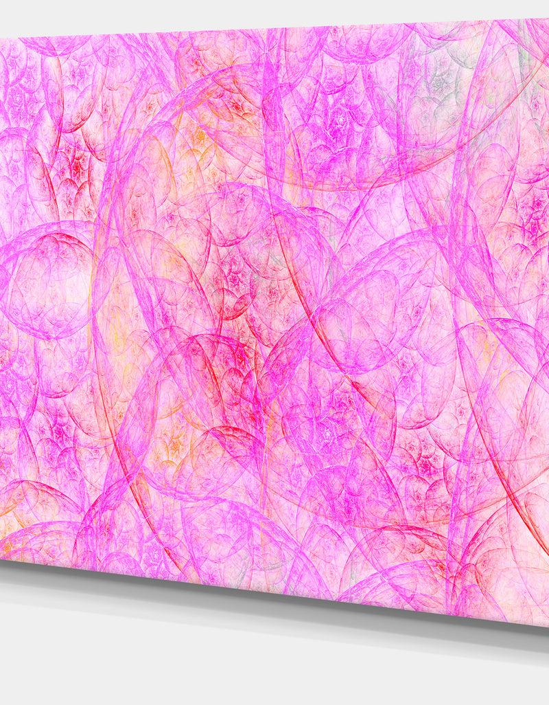 DesignQ Rose Fractal Dramatic Clouds - Abstract Wall Artwork