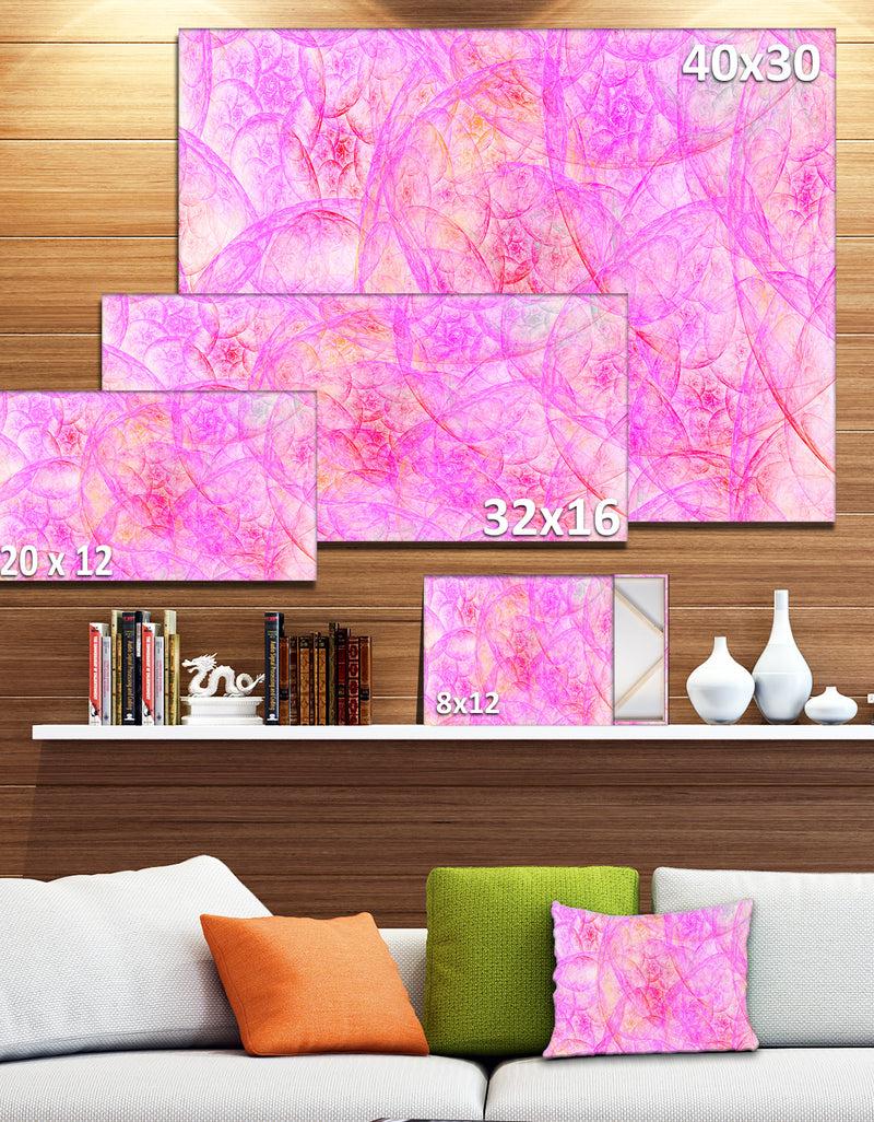 DesignQ Rose Fractal Dramatic Clouds - Abstract Wall Artwork
