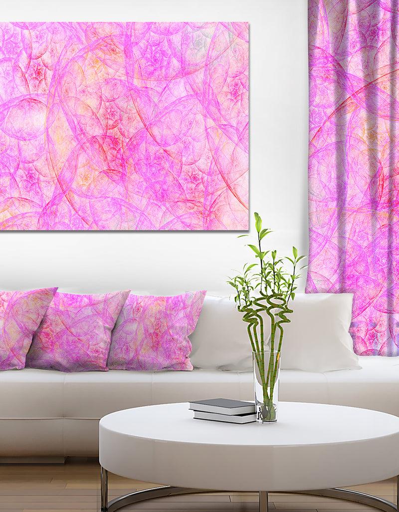 DesignQ Rose Fractal Dramatic Clouds - Abstract Wall Artwork