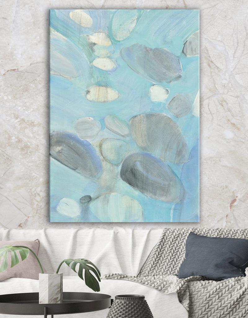 DesignQ Running Water II - Traditional Gallery-wrapped Canvas