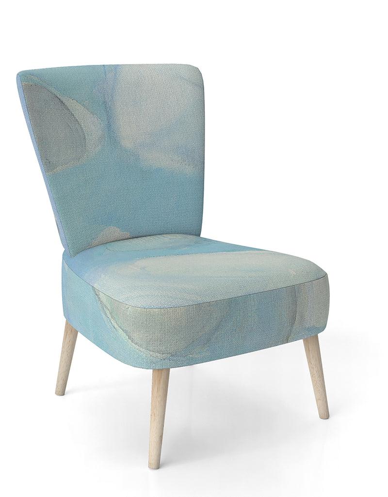 DesignQ Running Water III - Upholstered Traditional Accent Chair