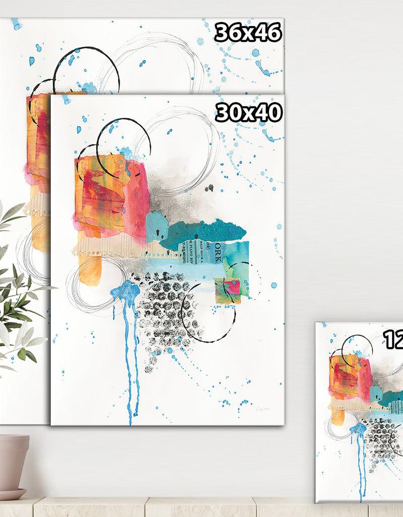 DesignQ RW Abstract Skyline I - Cottage Canvas Wall Art