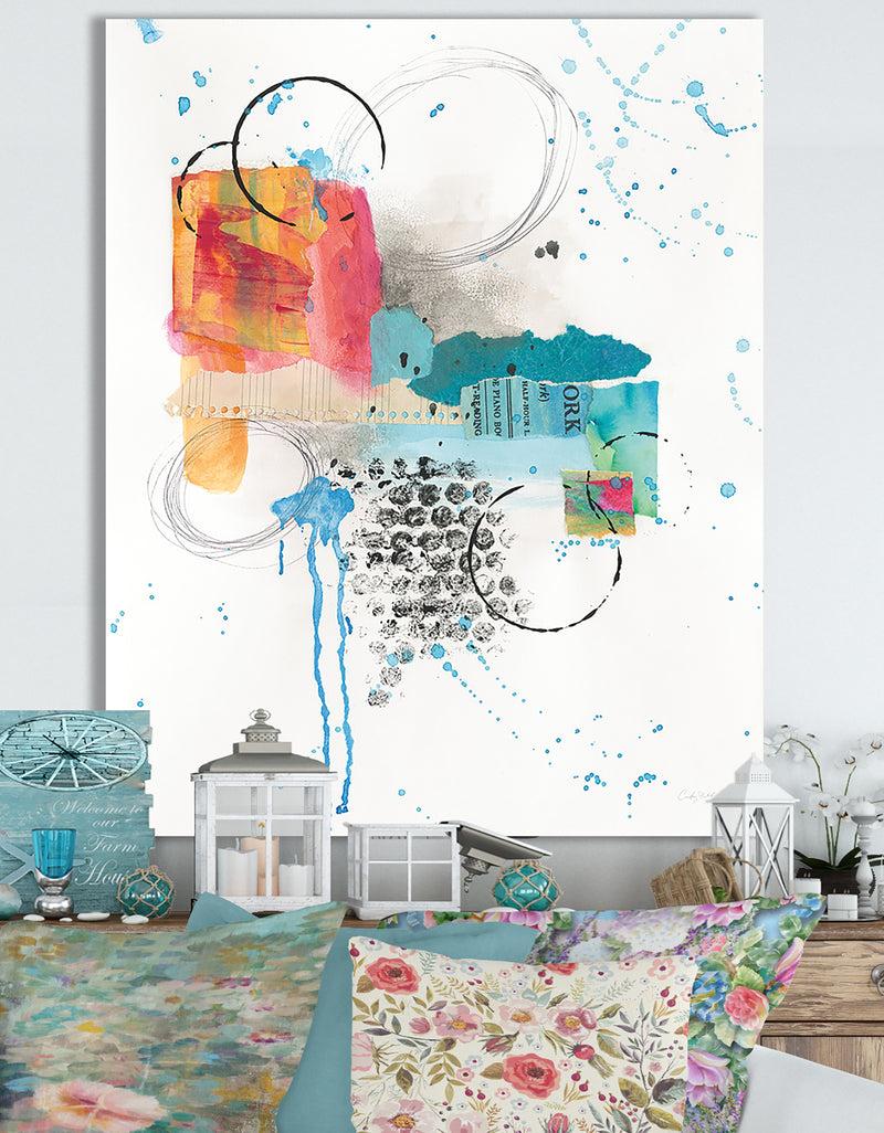 DesignQ RW Abstract Skyline I - Cottage Canvas Wall Art