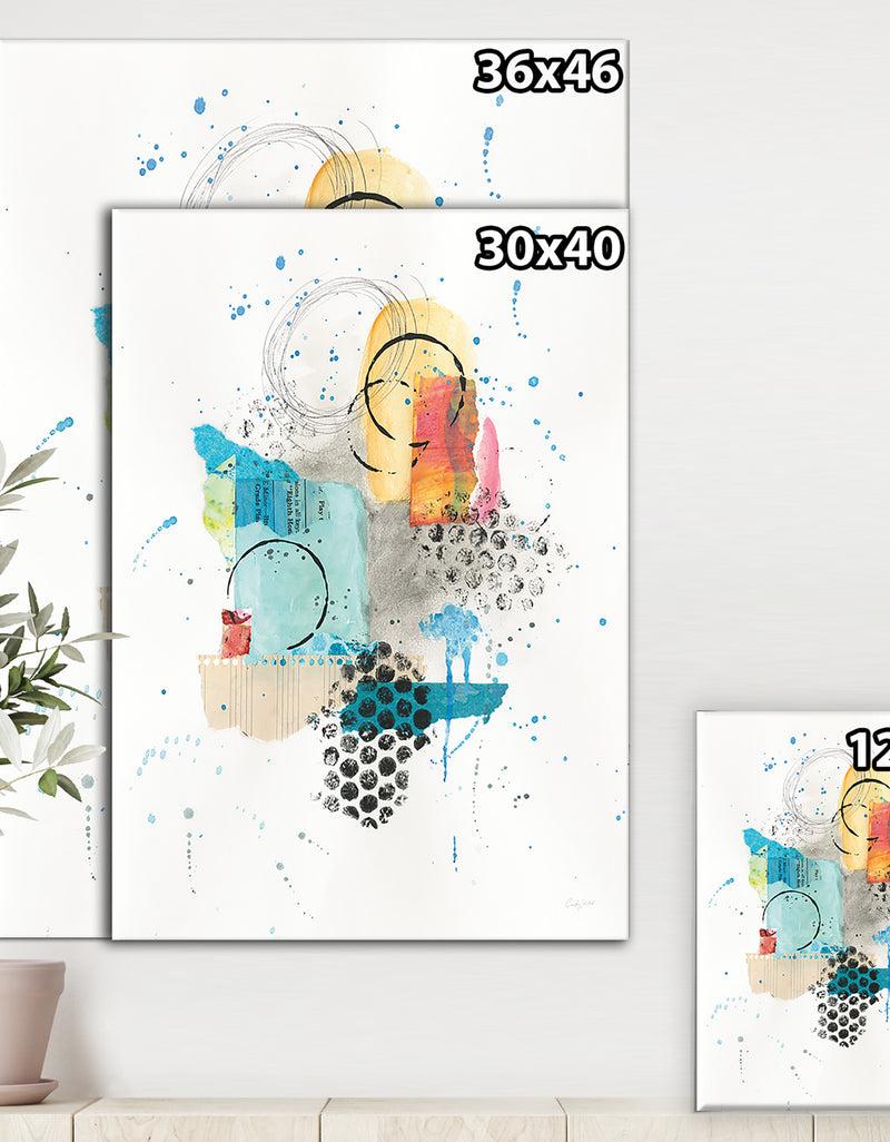 DesignQ RW Abstract Skyline II - Cottage Canvas Wall Art