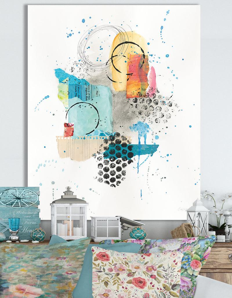 DesignQ RW Abstract Skyline II - Cottage Canvas Wall Art