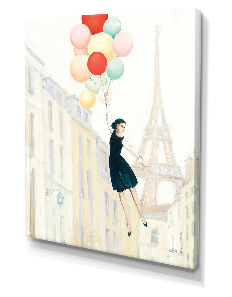 DesignQ RW Aloft In Paris II - Cottage Canvas Wall Art