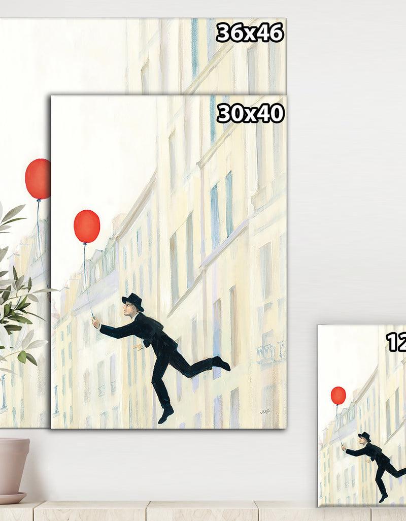 DesignQ RW Aloft In Paris III - Cottage Canvas Wall Art