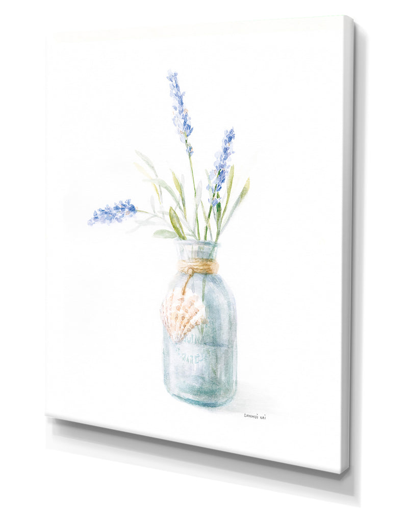 DesignQ RW Beach Flowers III - Cottage Canvas Wall Art
