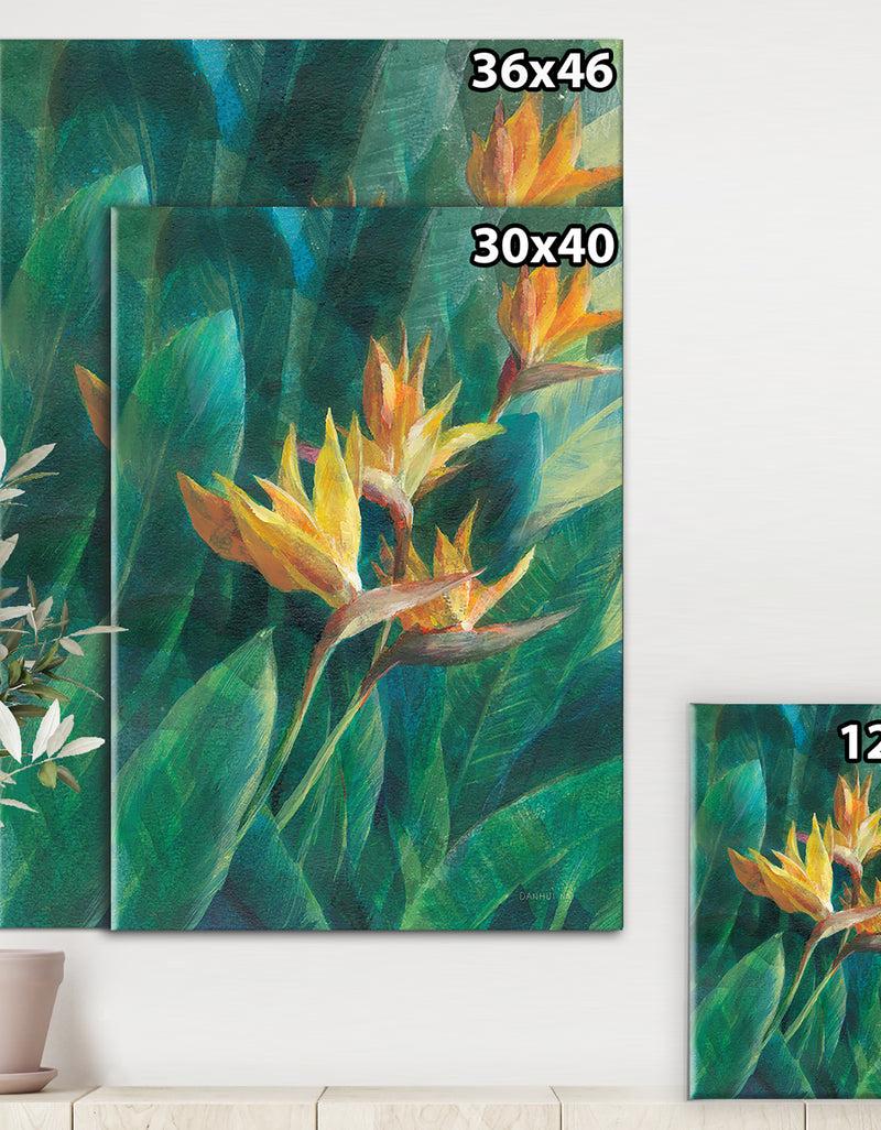 DesignQ RW Bird Of Paradise I - Tropical Canvas Wall Art