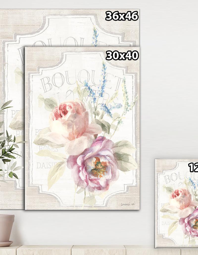 DesignQ RW Cottage Garden V On Wood - Cottage Canvas Wall Art