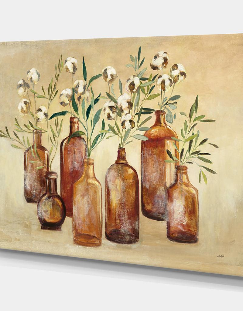 DesignQ RW Cotton Still Life I - Cottage Canvas Wall Art