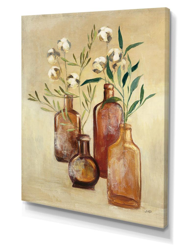 DesignQ RW Cotton Still Life II - Cottage Canvas Wall Art