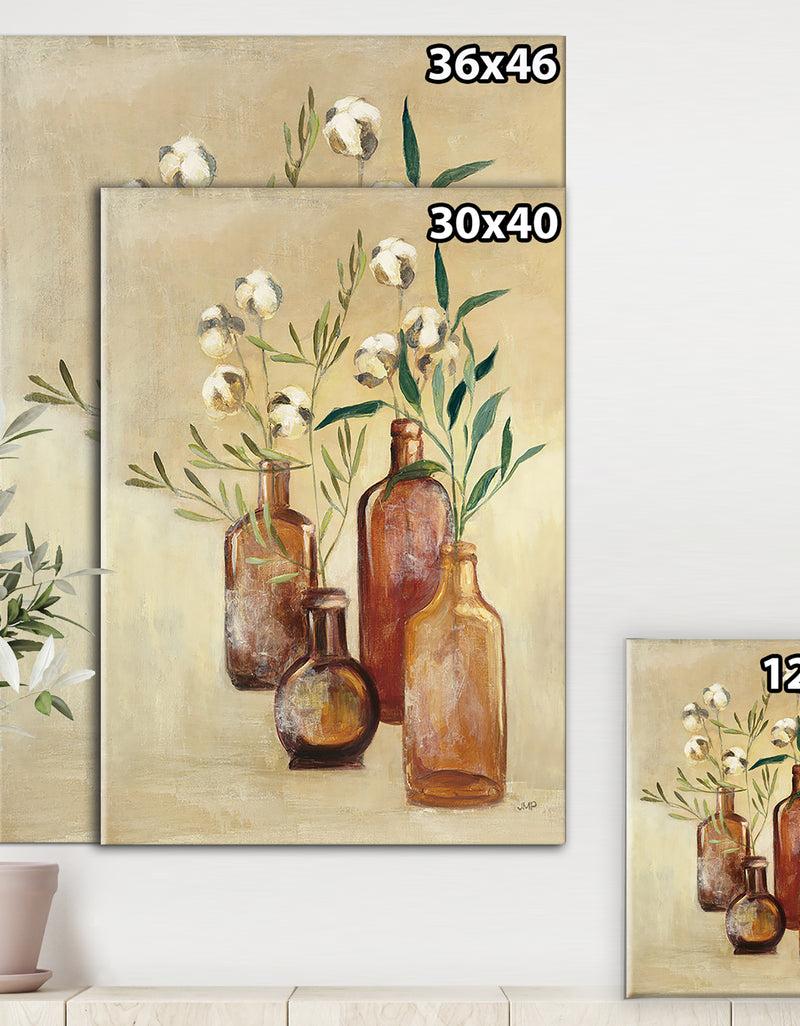 DesignQ RW Cotton Still Life II - Cottage Canvas Wall Art