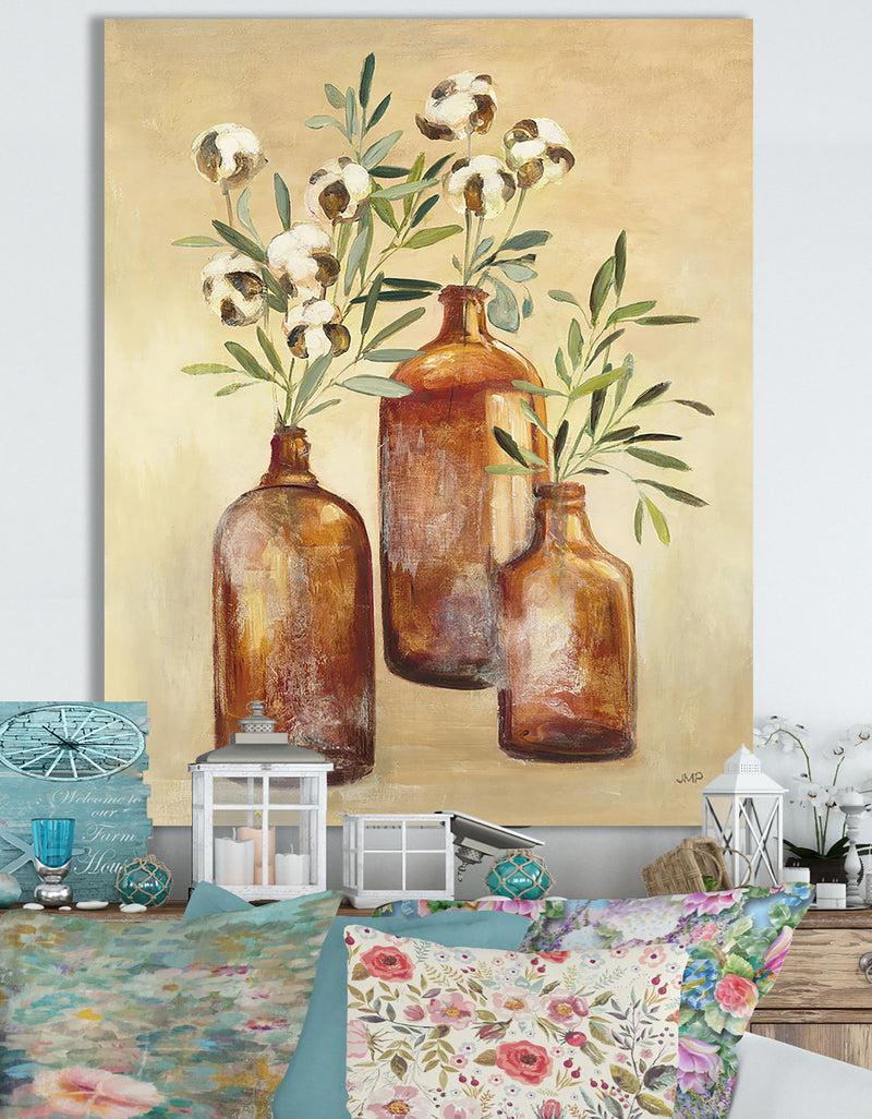 DesignQ RW Cotton Still Life III - Cottage Canvas Wall Art