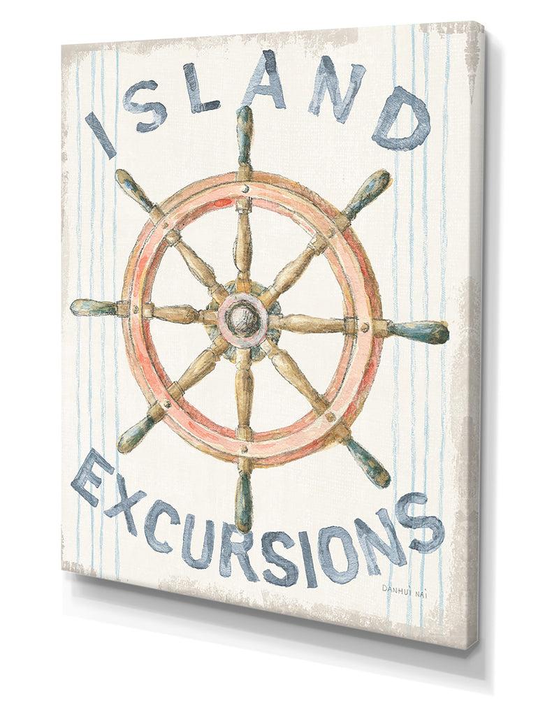 DesignQ RW Floursack Nautical IV - Cottage Canvas Wall Art