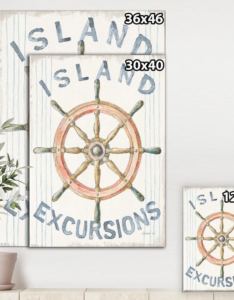 DesignQ RW Floursack Nautical IV - Cottage Canvas Wall Art