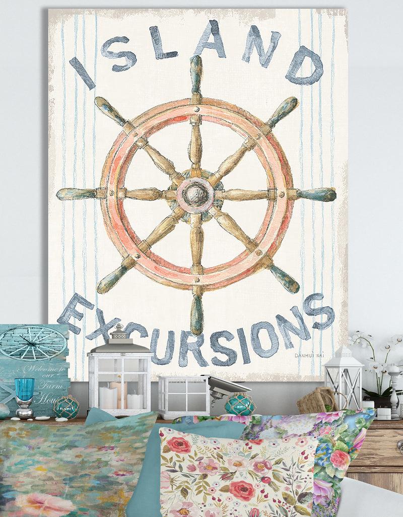 DesignQ RW Floursack Nautical IV - Cottage Canvas Wall Art