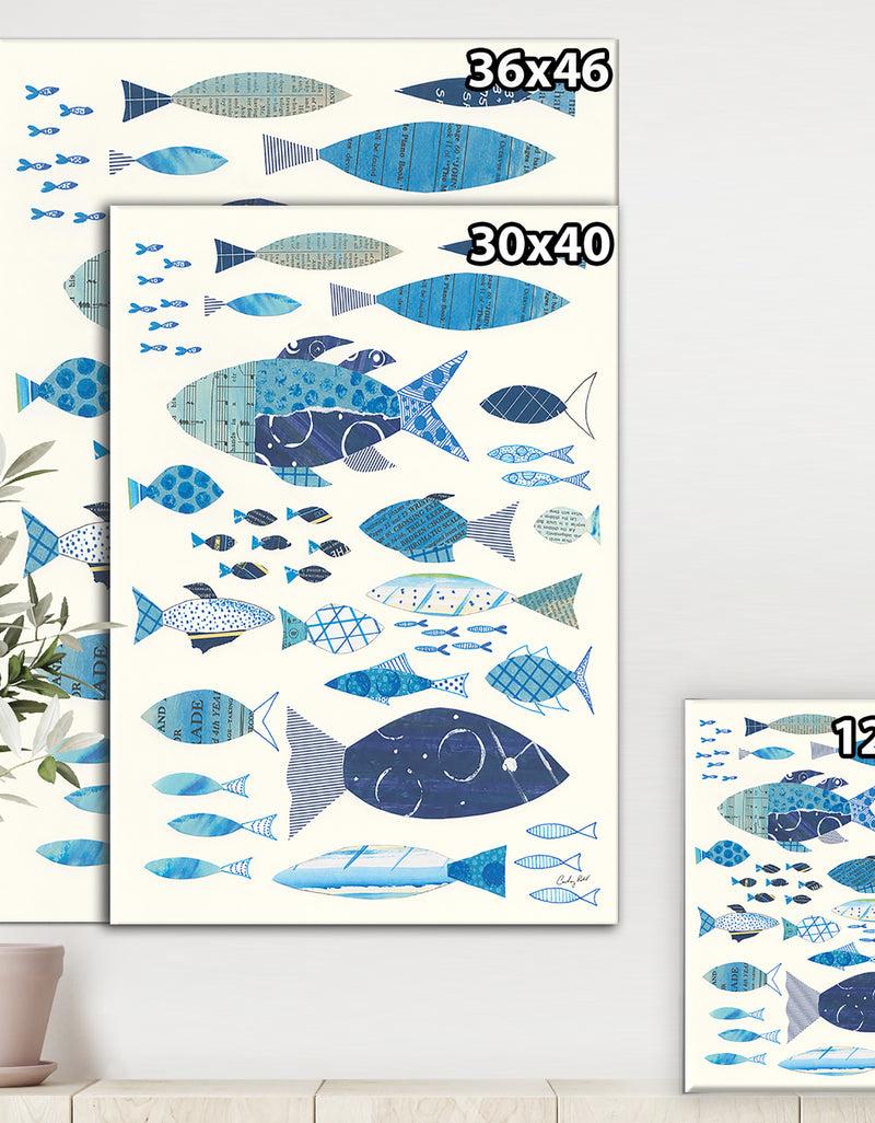 DesignQ RW Go With The Flow II - Cottage Canvas Wall Art