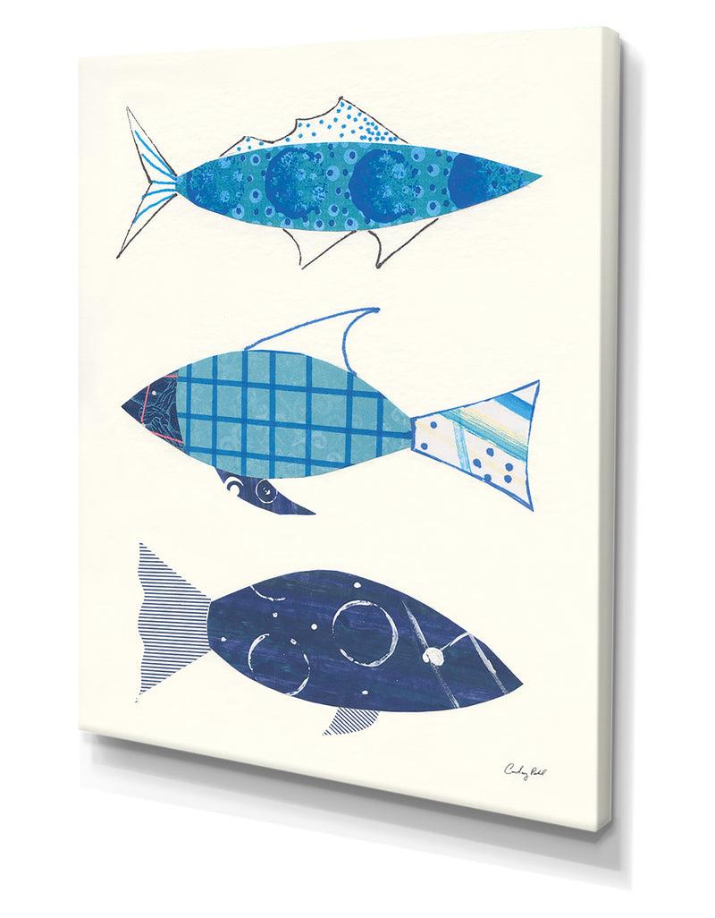 DesignQ RW Go With The Flow III - Cottage Canvas Wall Art