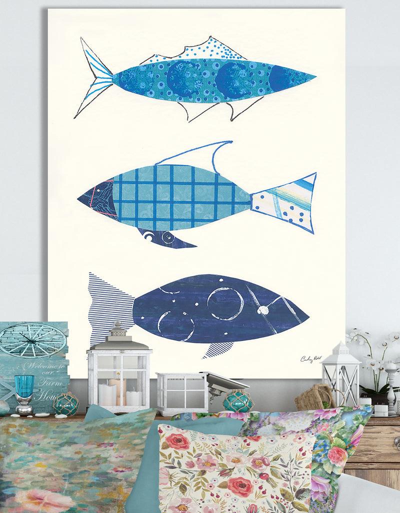 DesignQ RW Go With the Flow III - Cottage Canvas Wall Art