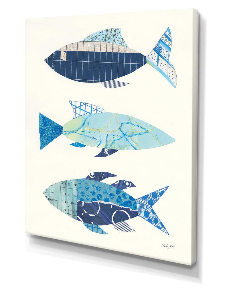 DesignQ RW Go With The Flow IV - Cottage Canvas Wall Art