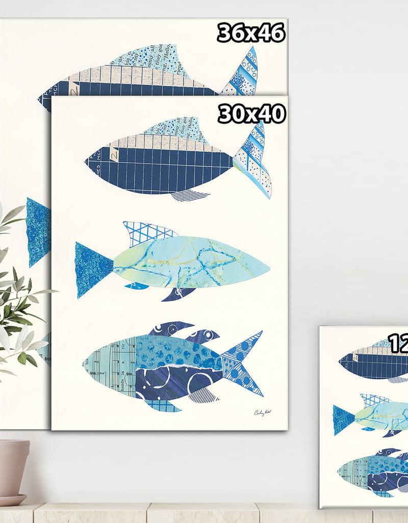 DesignQ RW Go With The Flow IV - Cottage Canvas Wall Art