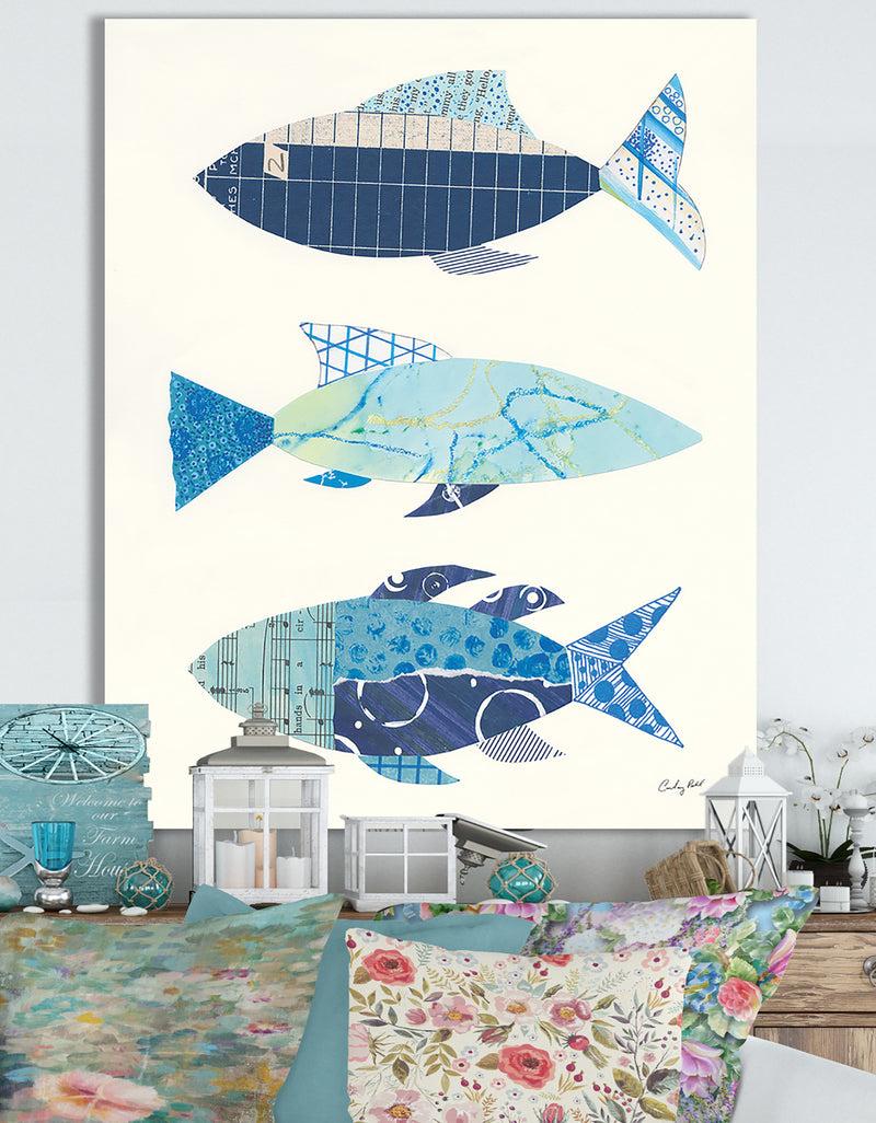 DesignQ RW Go With the Flow IV - Cottage Canvas Wall Art