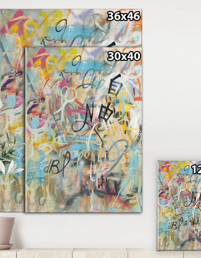 DesignQ RW Graffiti Freedom - Cottage Canvas Wall Art