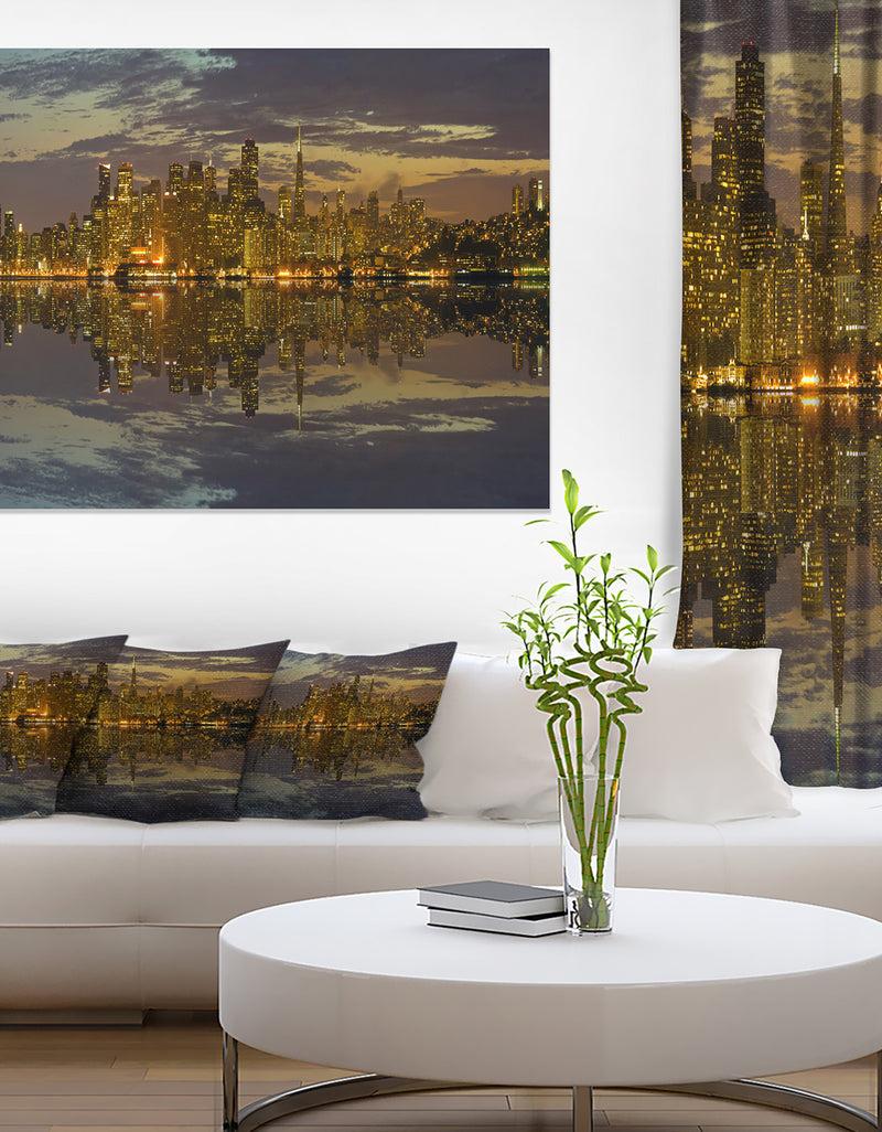 DesignQ San Francisco at Sunset Panorama - Cityscape Canvas print