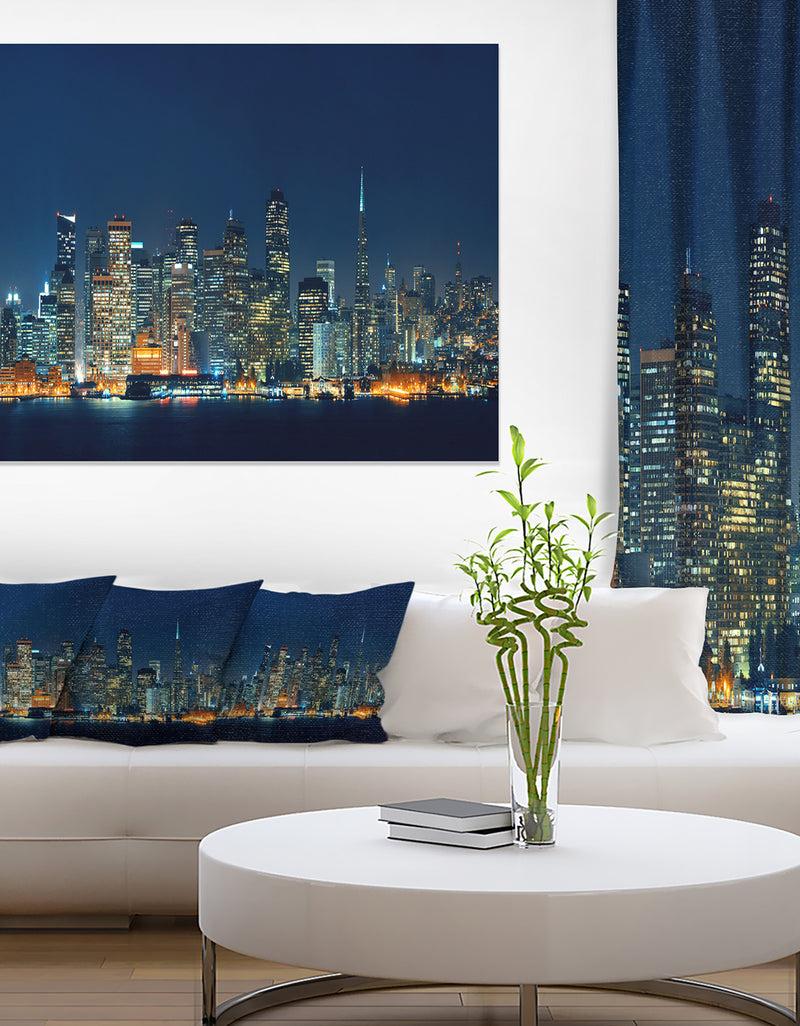 DesignQ San Francisco Skyline at Night - Cityscape Canvas print