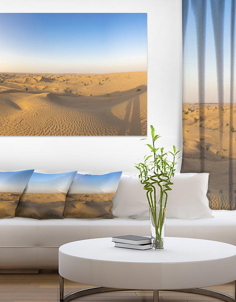 DesignQ Sand Dunes Desert In Dubai - Landscape Artwork Canvas