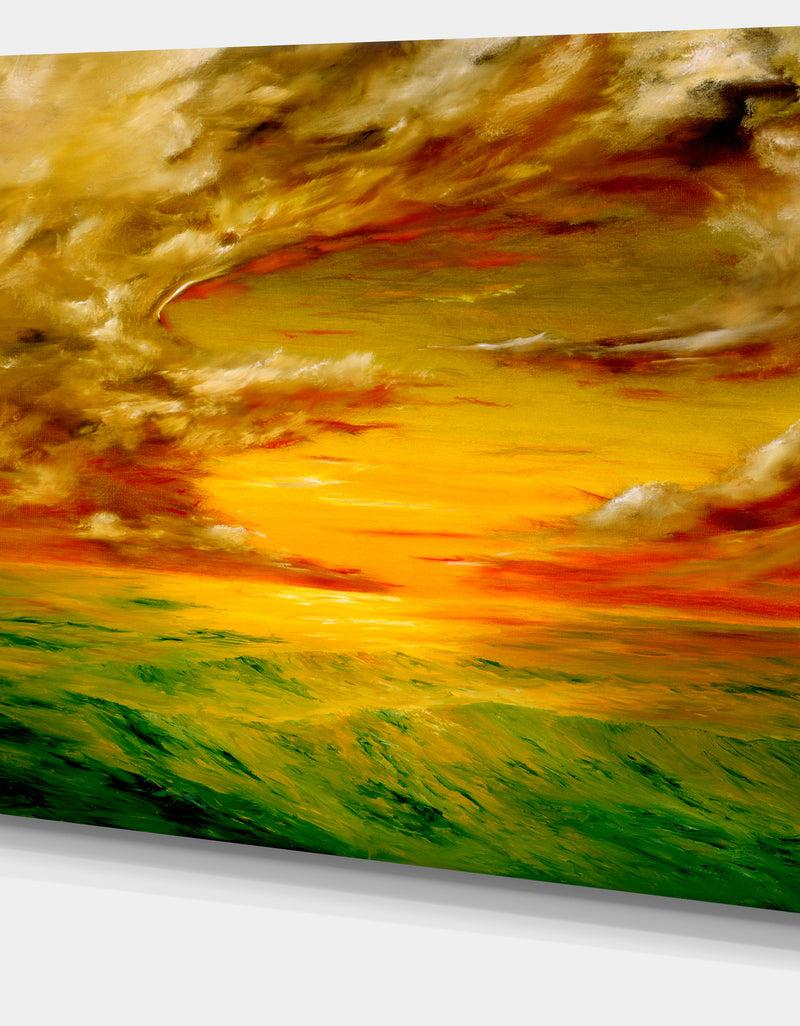 DesignQ Santa Rosa California - Landscape Painting Canvas Print