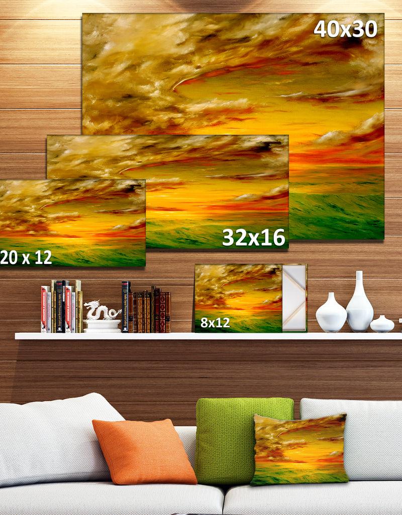 DesignQ Santa Rosa California - Landscape Painting Canvas Print