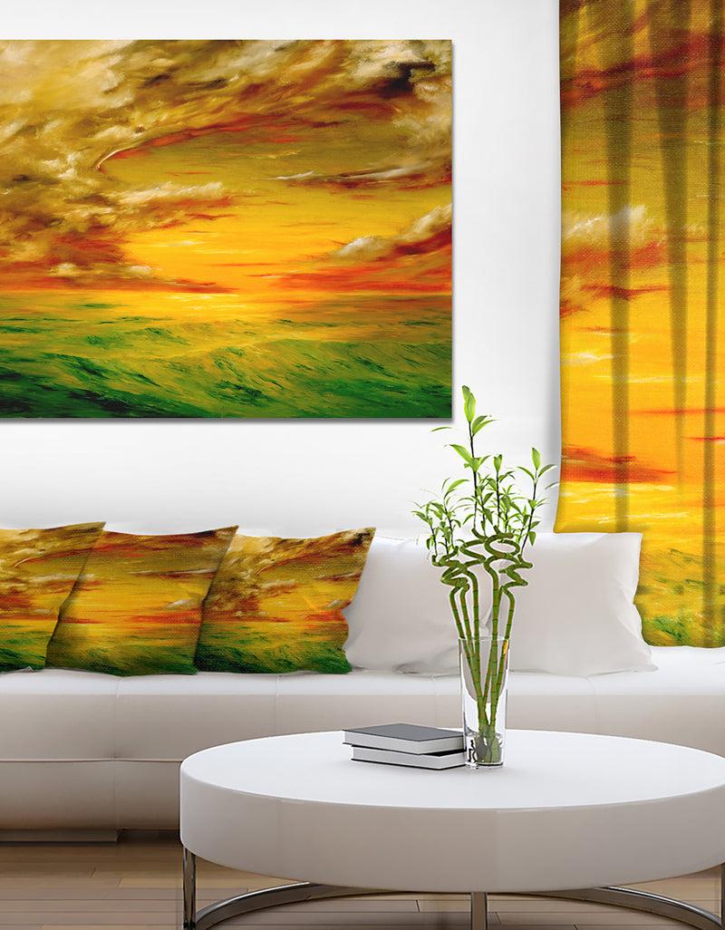 DesignQ Santa Rosa California - Landscape Painting Canvas Print