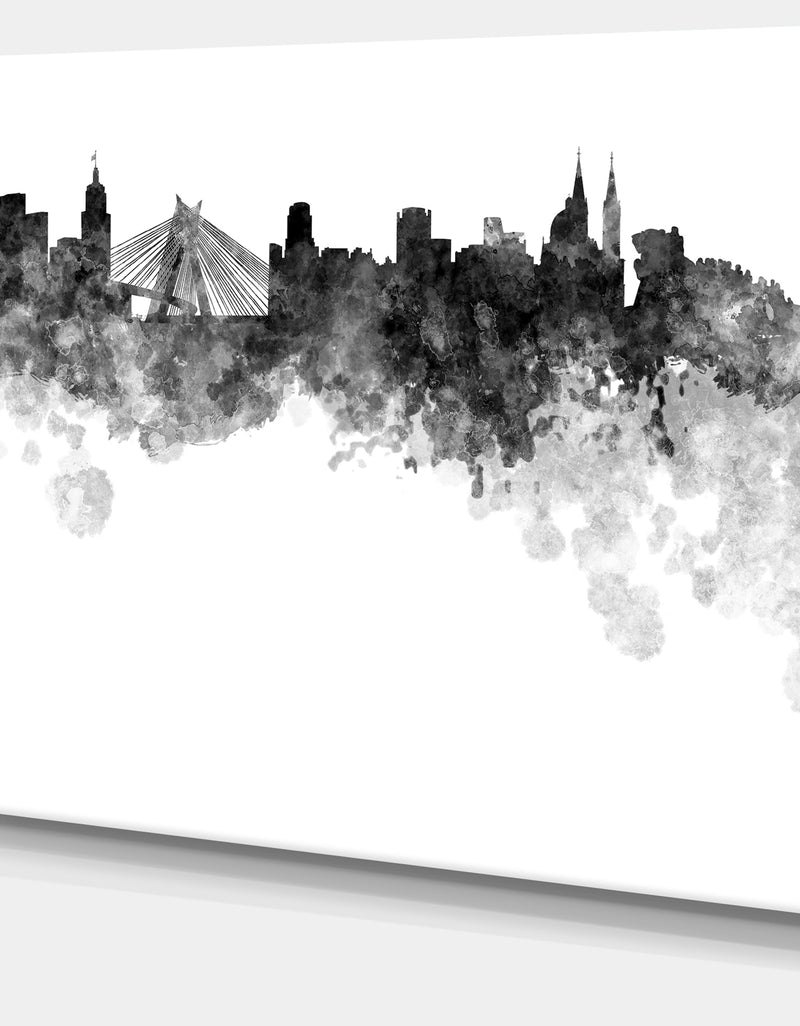 DesignQ Sao Paulo Skyline - Cityscape Canvas Artwork Print