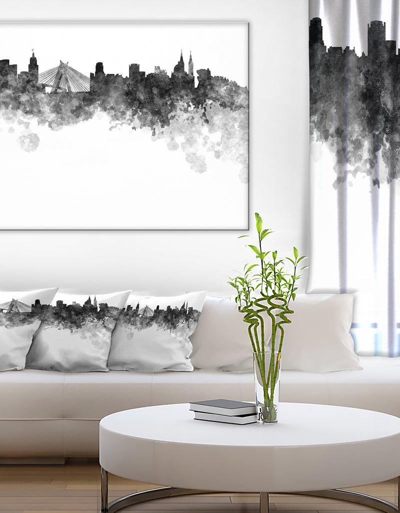 DesignQ Sao Paulo Skyline - Cityscape Canvas Artwork Print