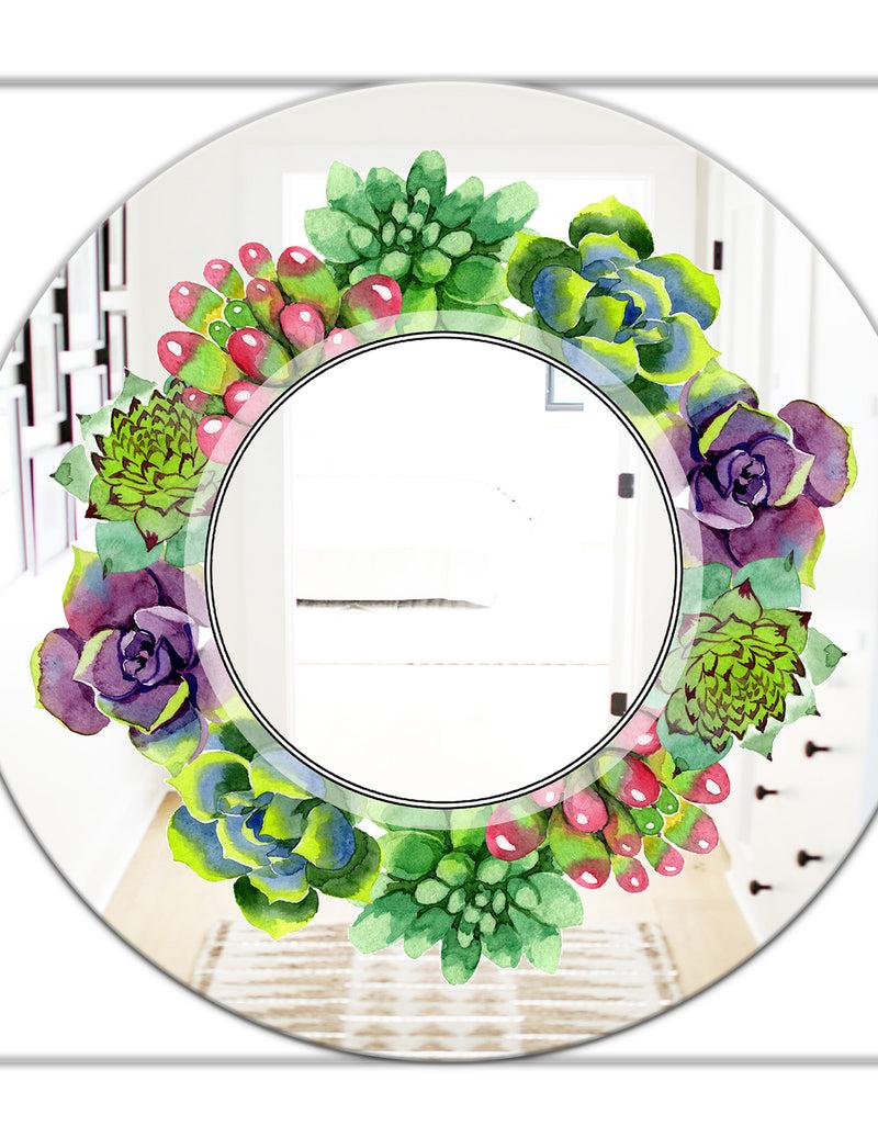 DesignQ Save The Date - Traditional Mirror - Oval Or Round Wall Mirror