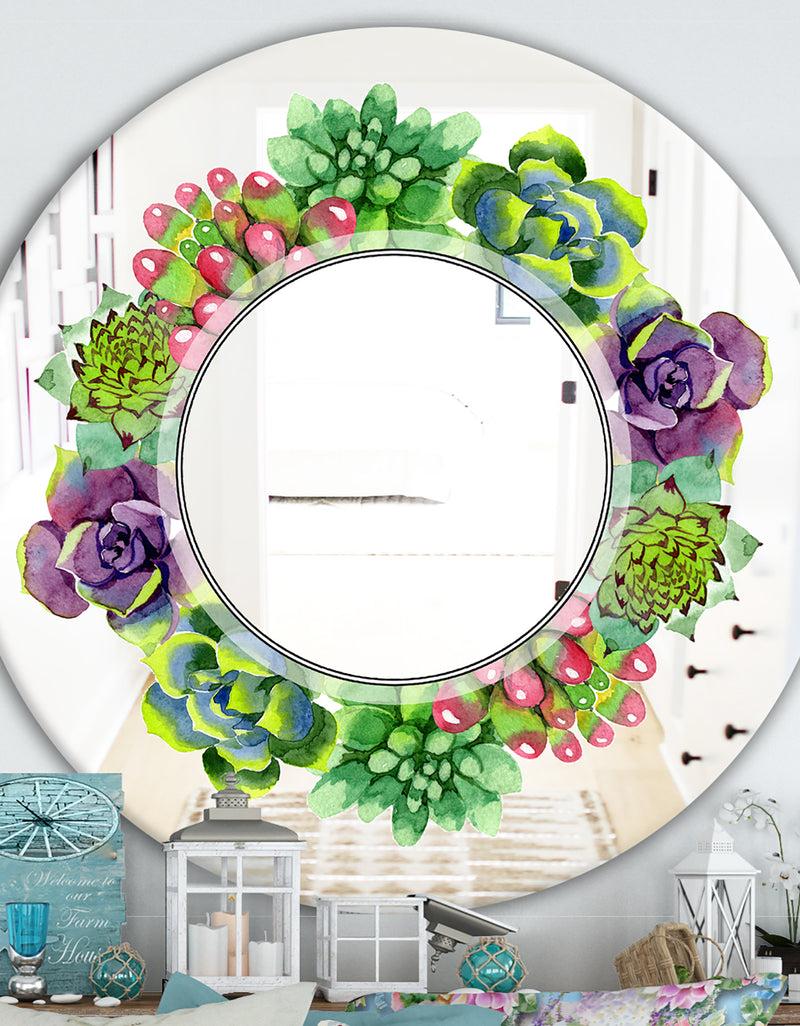 DesignQ Save The Date - Traditional Mirror - Oval or Round Wall Mirror