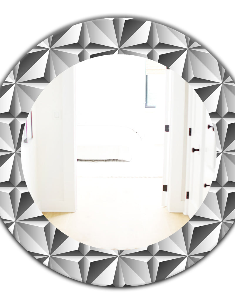 DesignQ Scandinavian 1 - Modern Mirror - Oval Or Round Wall Mirror