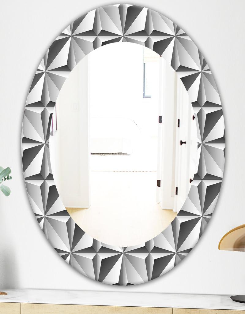 DesignQ Scandinavian 1 - Modern Mirror - Oval Or Round Wall Mirror