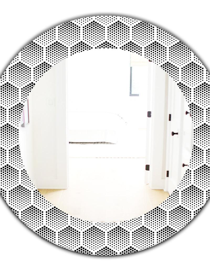 DesignQ Scandinavian 2 - Modern Mirror - Oval Or Round Wall Mirror