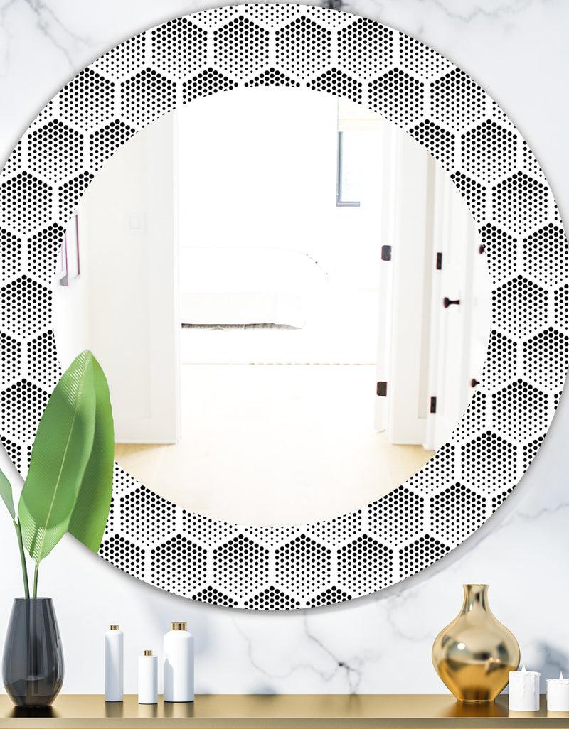 DesignQ Scandinavian 2 - Modern Mirror - Oval or Round Wall Mirror