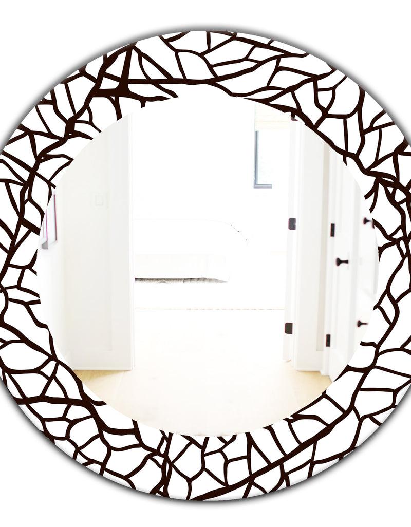 DesignQ Scandinavian 20 - Traditional Mirror - Oval Or Round Wall Mirror