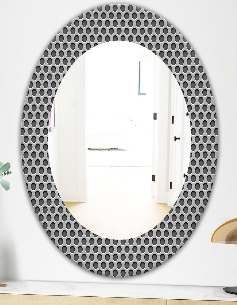DesignQ Scandinavian 21 - Modern Mirror - Oval Or Round Wall Mirror